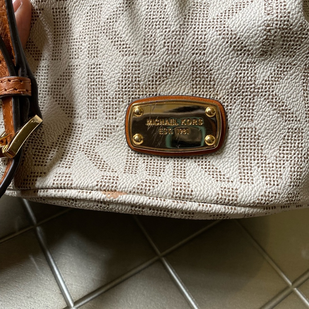 Mk Crossbody Draw String Smaller Bag - image 3